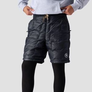 Backcountry Down Insulated Shorts NWT **Warm for Winter!**